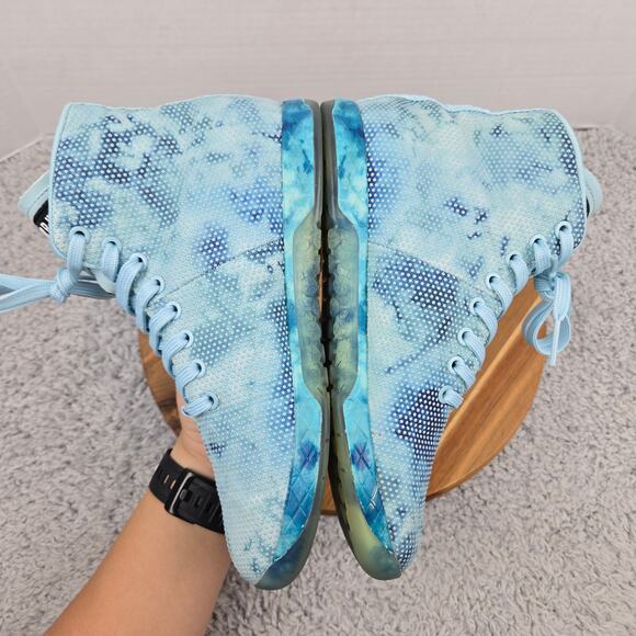 Nobull Womens 8.5 Outwork High-Top Blue Camo Athletic Gym Daily Workout Trainer - Picture 8 of 13